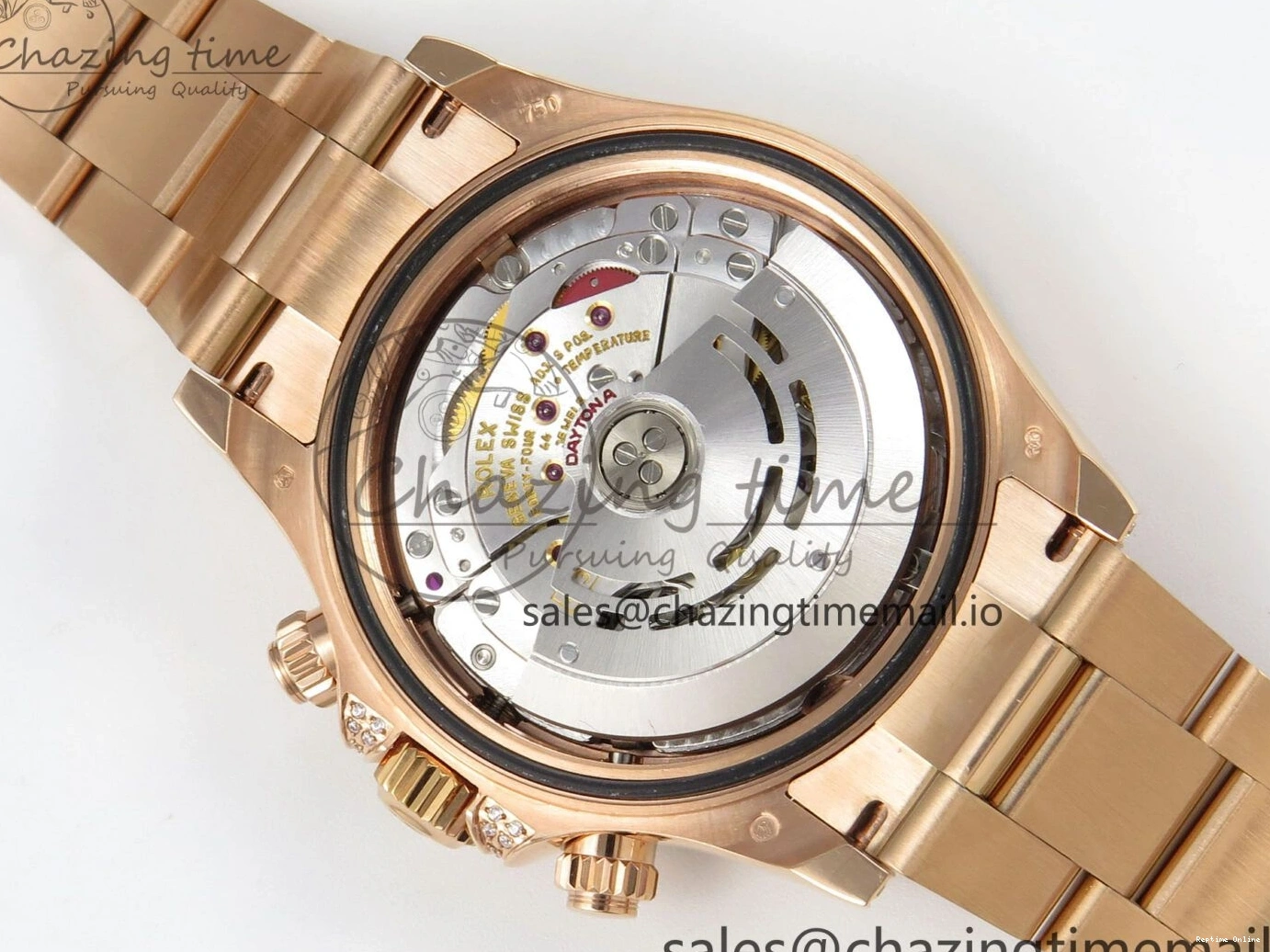 0203 FlexibleFit Daytona 116595 RBOW Rainbow IPKF Best Edition Black RG Dial on RG Bracelet DD 276